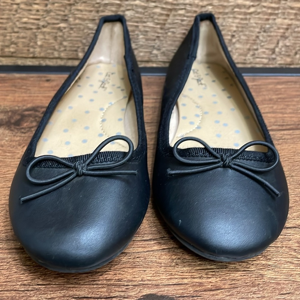 Cat & Jack Girls' Diana Slip-On Ballet Flats Black Size 13 PRICE FIRM/NO OFFERS - Picture 3 of 14